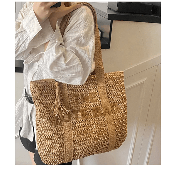 Marseille Woven Straw Tote
