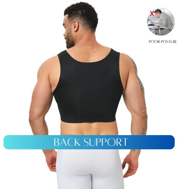Mens Seamless Shaping Vest Breathable Slim Fit Undershirt