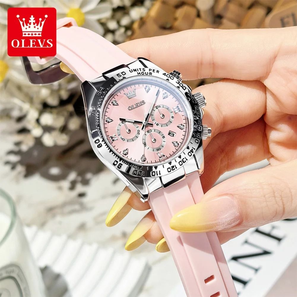 Womens Luxury Quartz Watch with Date and Luminous Display
