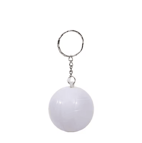 PU Leather Stress Ball Keychain Mini Foam Squeeze Toy for Anxiety Relief
