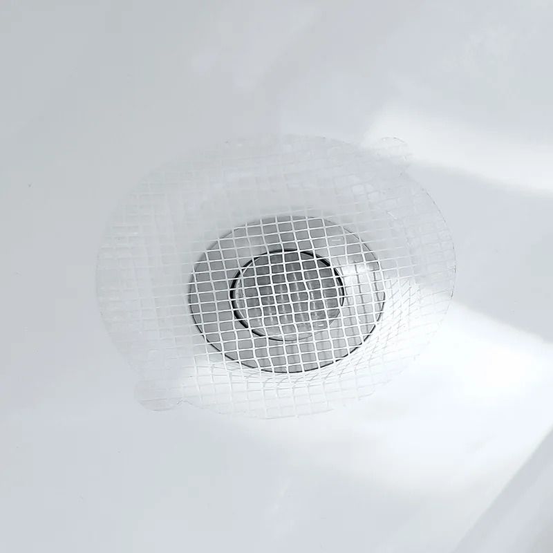 Disposable Shower and Sink Drain Hair Catcher Mesh Sticker Set