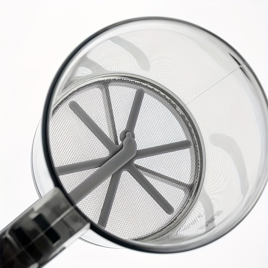 Transparent Flour Sieve, Semi-Automatic Flour Sifter with Hand Press Design, Non-Stick Kitchen Gadgets Baking Tools