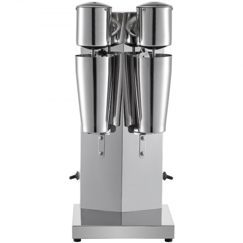 180W Stainless Steel Electric Milkshake Maker, Double Head Commercial Shake Machine with 800ml Cup