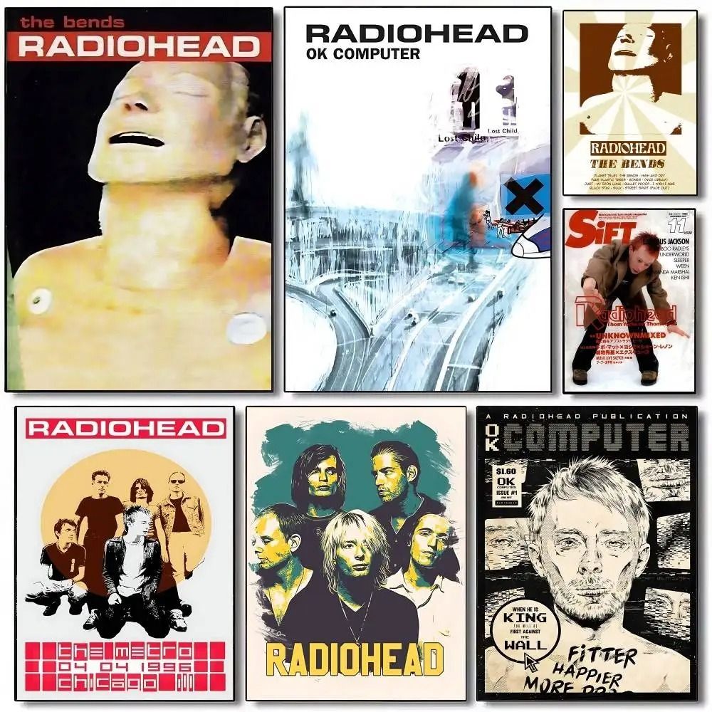 Radiohead Classic Vintage Rock Band Poster