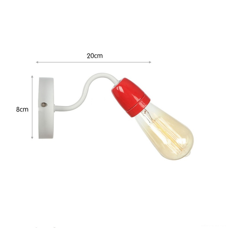 Colorful Ceramic LED Wall Lamp, Nordic Minimalist Bedside & Bathroom Wall Sconce