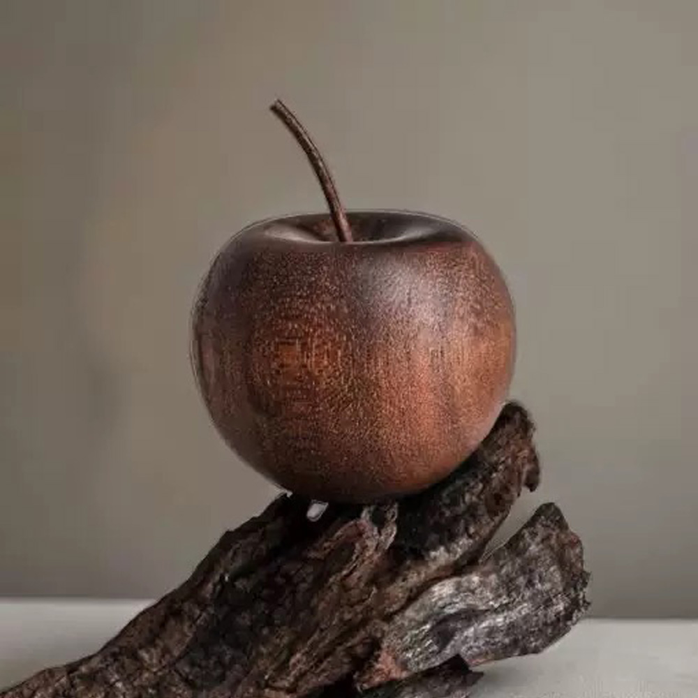 Affordable Apple Shaped Fragrant Wood Set for Home and Car Aromatherapy, Essential Oil Ornament Fragrance