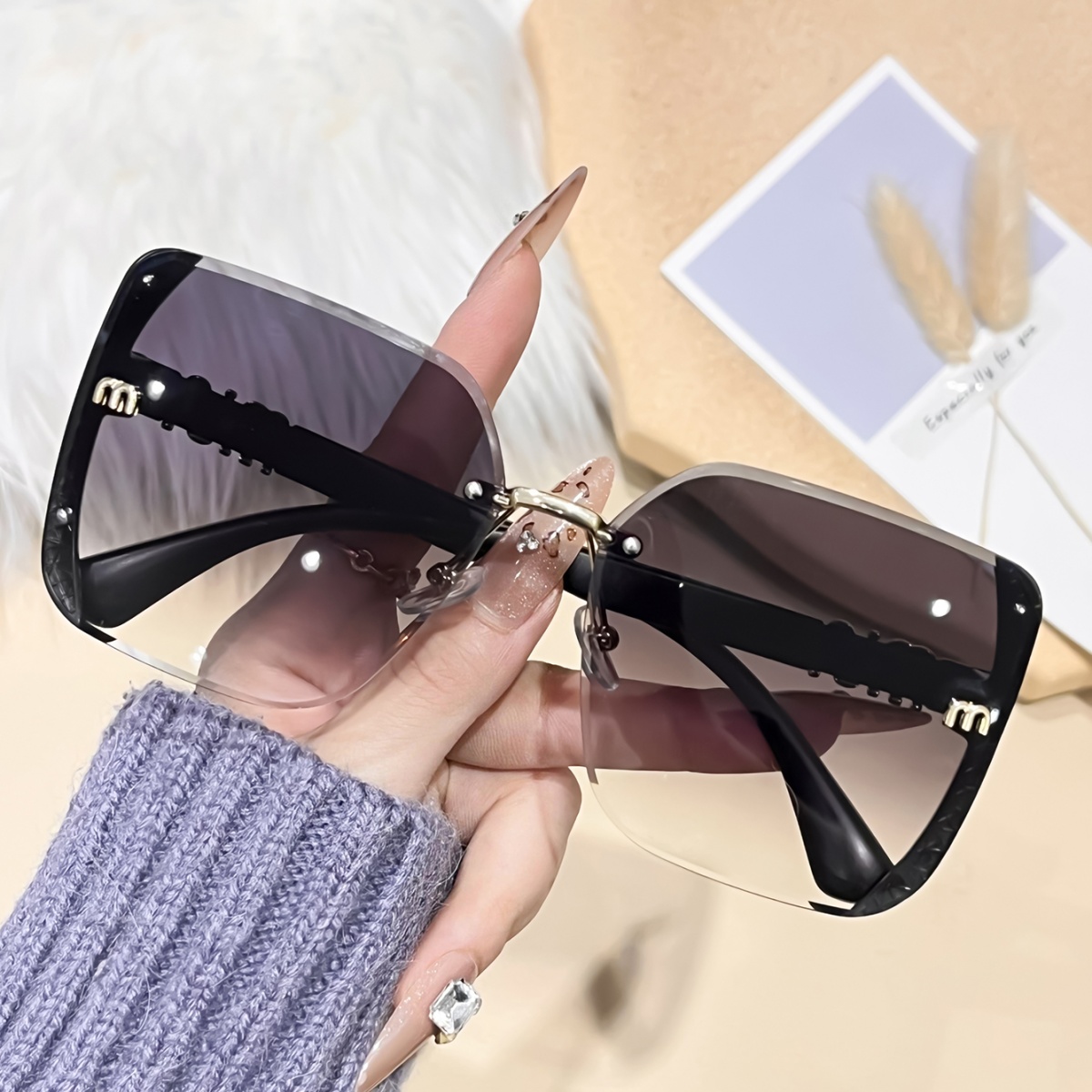 European and American Retro Style Women's Fashionable UV Protection Sunglasses