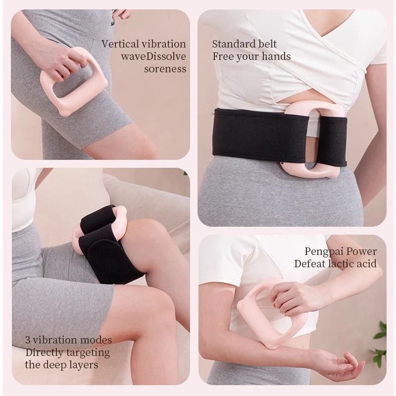 Full Body Fascia Ring Vibration Fitness Massager USB Rechargeable Body Shaping Tool