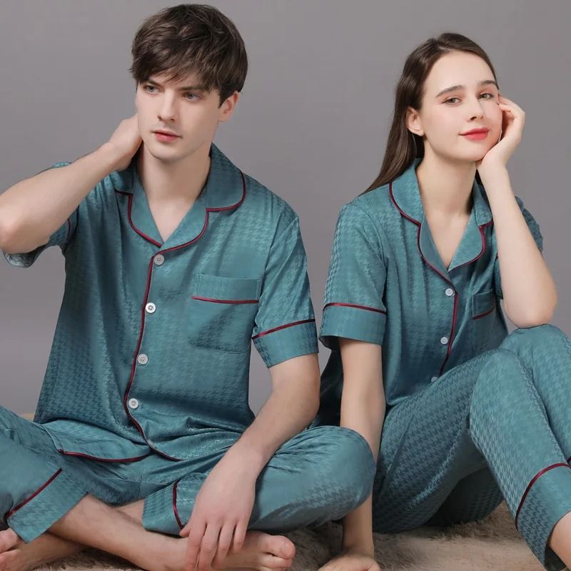 Midnight Silk Luxe Summer Couples Set