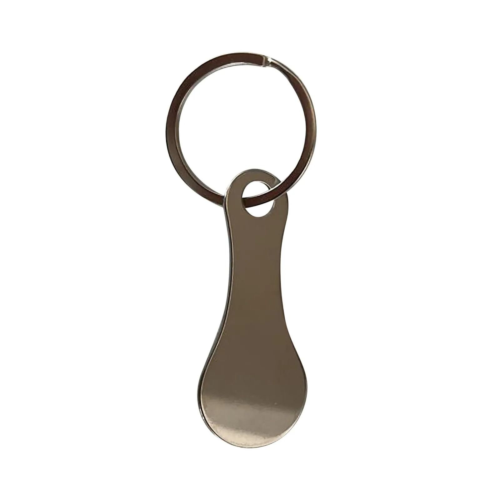 Metal Key Ring Keychain Hook with Shopping Cart Token