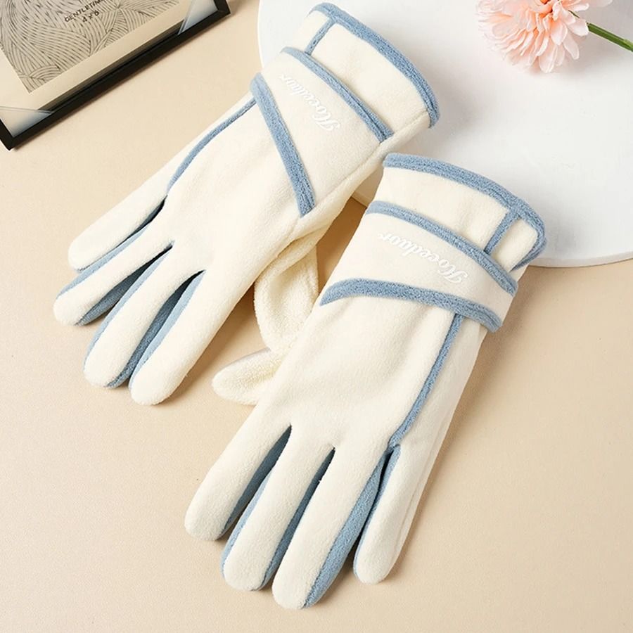 Thermal Velvet Insulated Windproof Riding Gloves