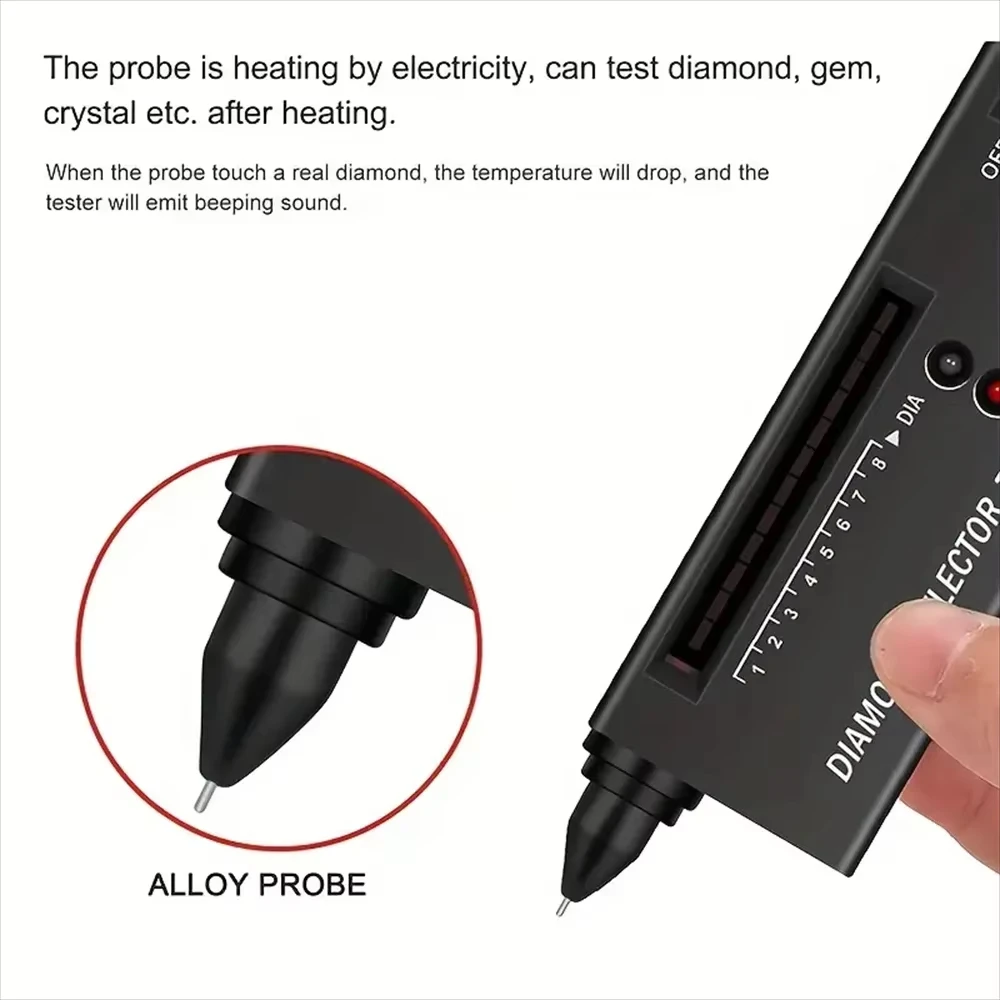 Professional Diamond Tester Pen High Accuracy Jewelry Diamond Tester Tool.