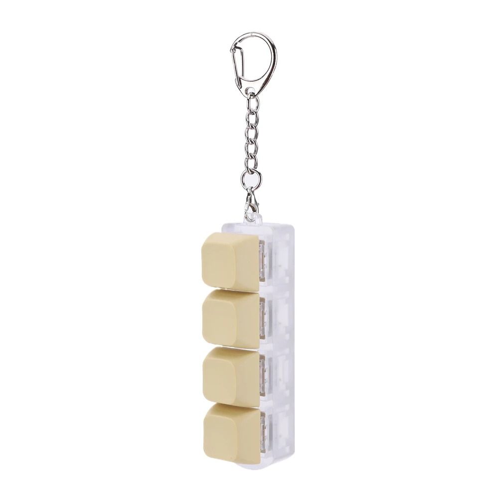 Button Keycap Fidget Keychain Toy Decompression Keyboard