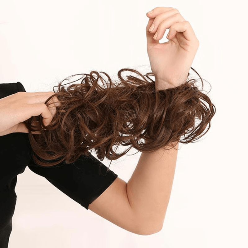 Rose Bun Hair Scrunchie – Quick & Voluminous Messy Bun Maker for All Hair Types