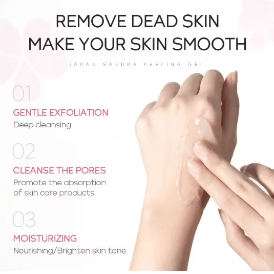 Sakura Peeling Gel Facial Exfoliating Cleanser Moisturizing Pore Care