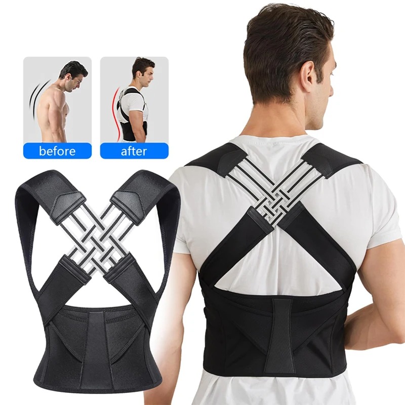 Breathable Posture Corrector Back Brace with Adjustable Shoulder Support for Women and Teens