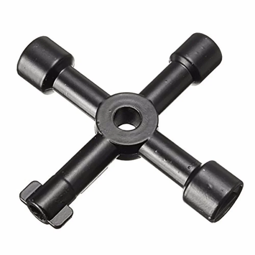 Universal Square, Triangle Key for Gas, Electrician Plumber Utility Cross Switch Wrench, Radiator, Train Bleed Tool