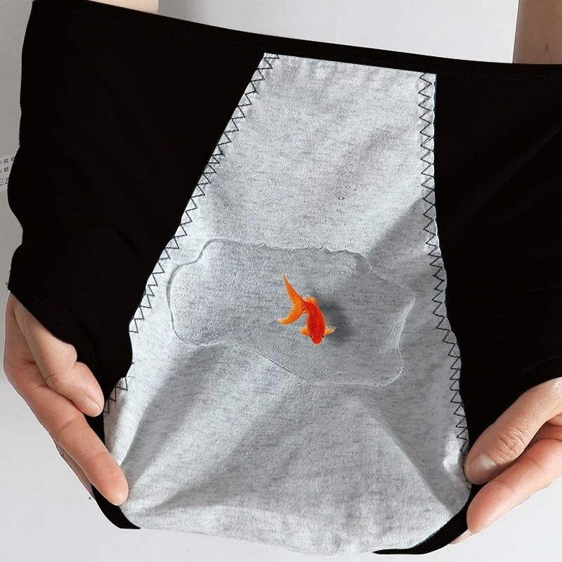 Womens High Waist Leak Proof Period Panties Four Pack Cotton Menstrual Underwear