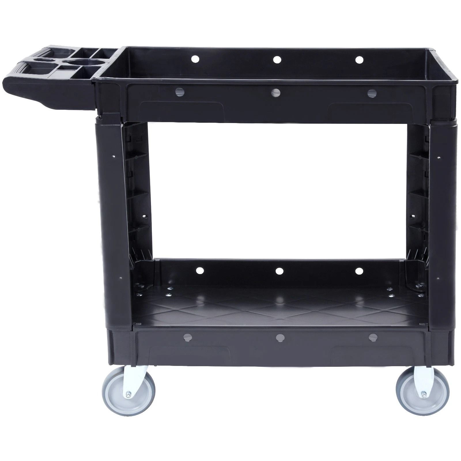 Utility Service Cart with Swivel Wheels Rolling Cart