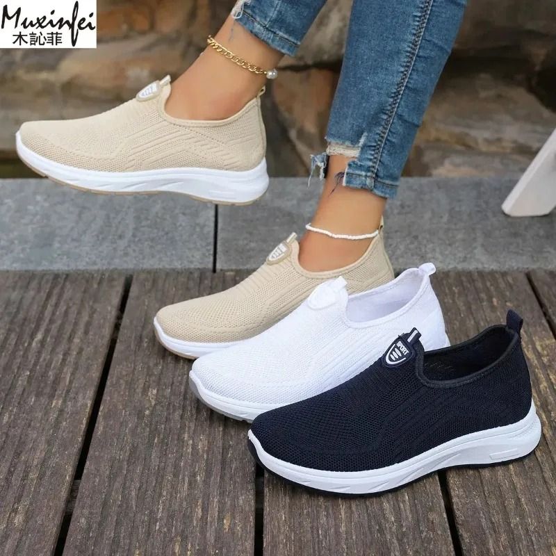 Womens Breathable Mesh Casual Shoes Soft Lightweight Sole