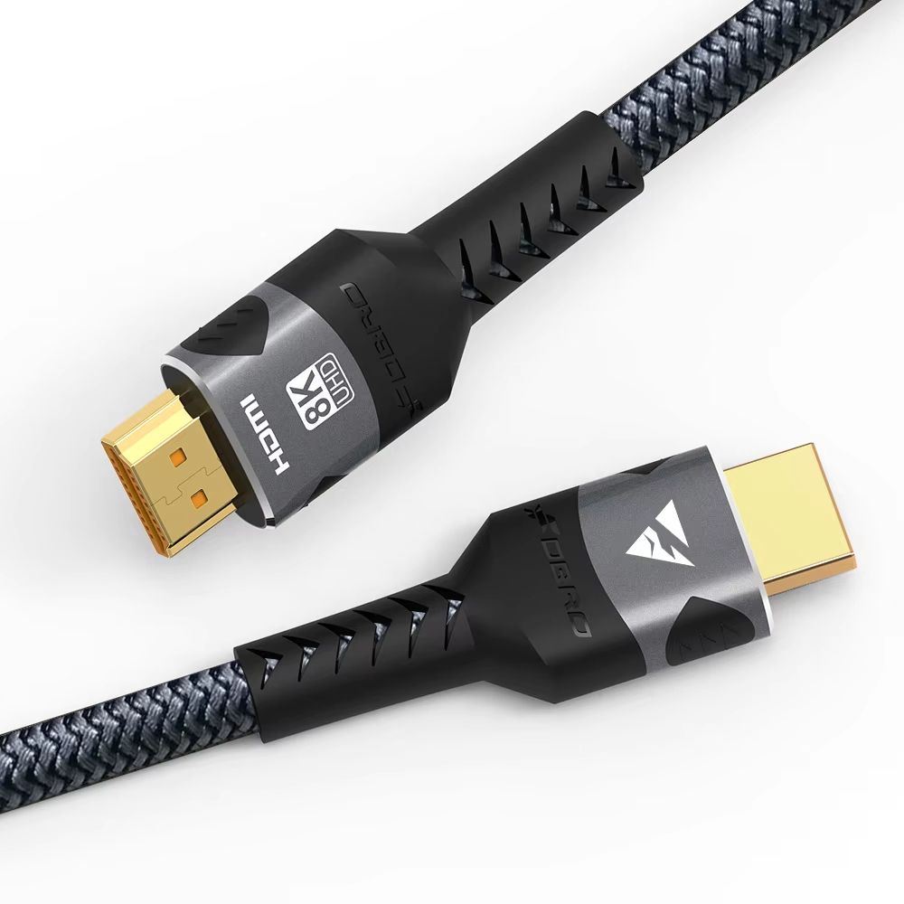Ultra-High-Speed HDMI 2.1 Braided Cable (4K at 120Hz | 8K a60Hz) – 48 Gbps Transfer | DTS:X | HDR10 | PS5 / Laptop Ready