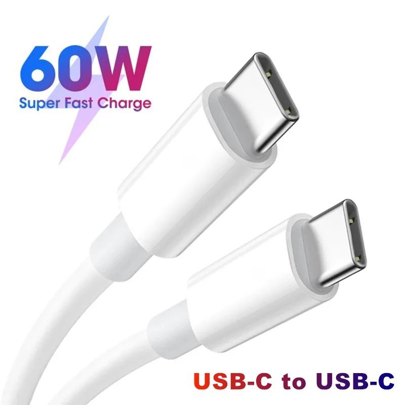 Professional High Performance PD 60W USB-C to Type-C Fast Charge and Data Sync Cable