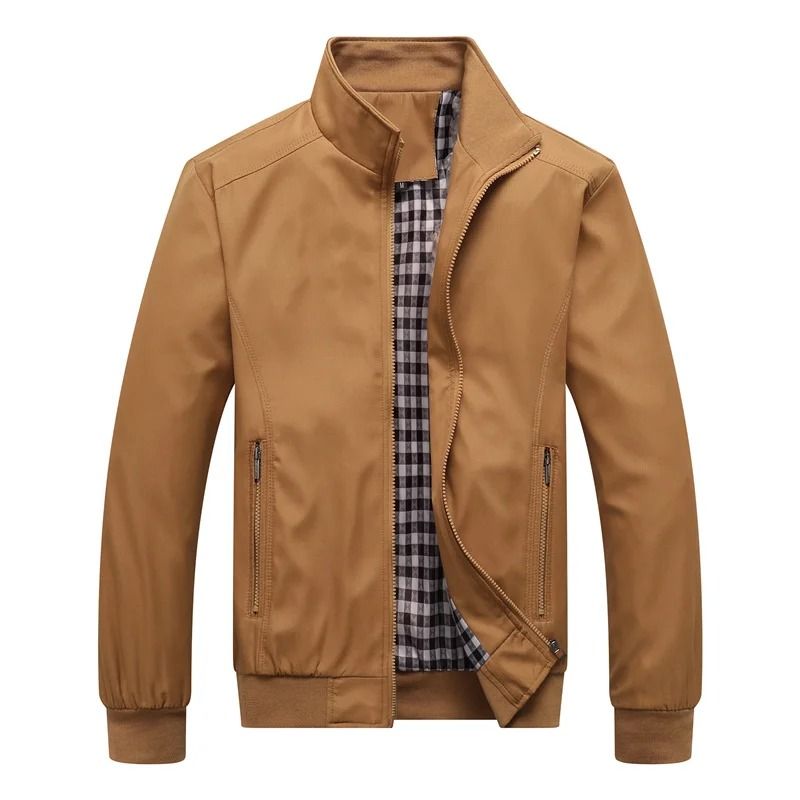 Mens Casual Slim Fit Bomber Jacket Lightweight Baseball Style Coat