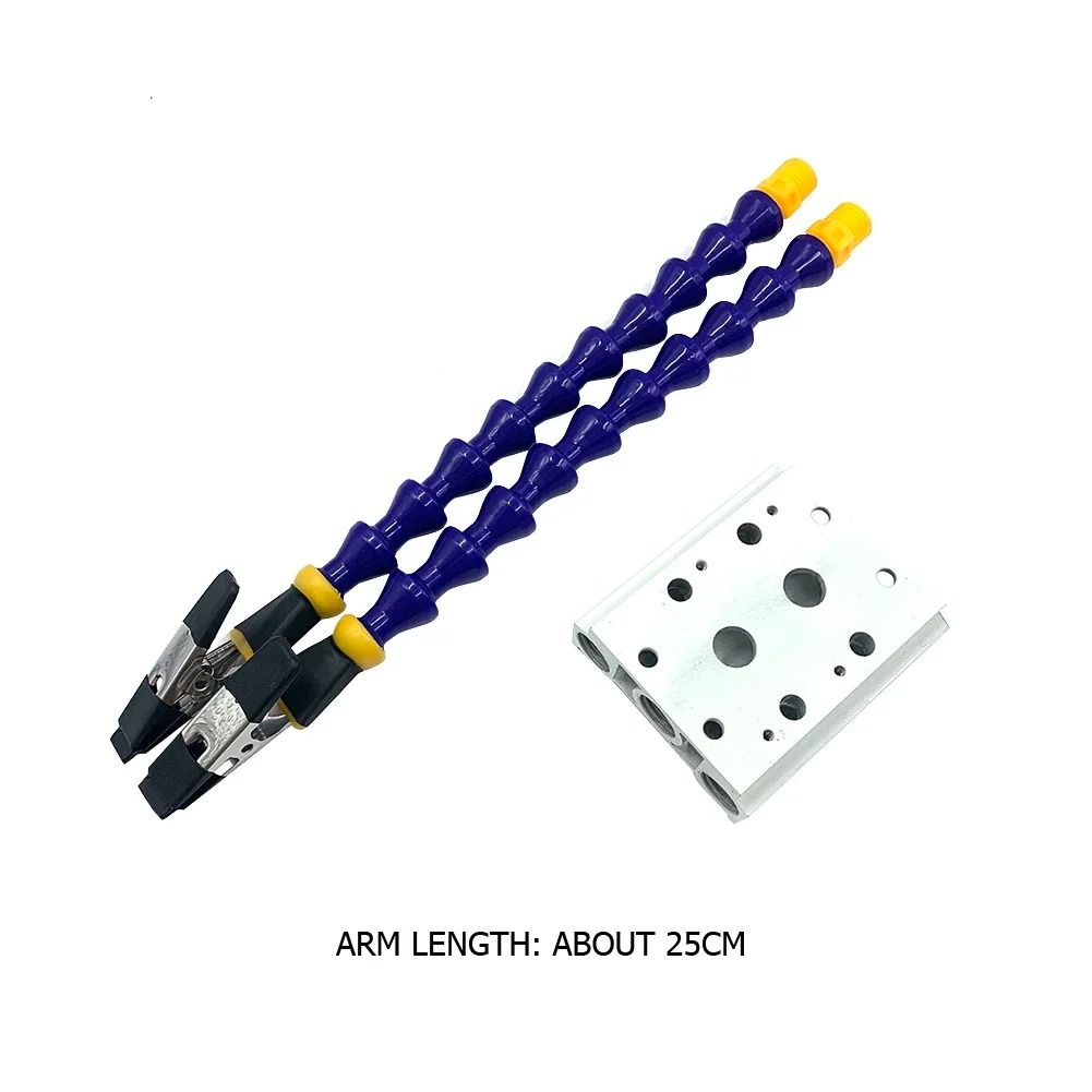 Adjustable Bench Vise with Soldering Iron Holder and Flexible Third Hand Arms