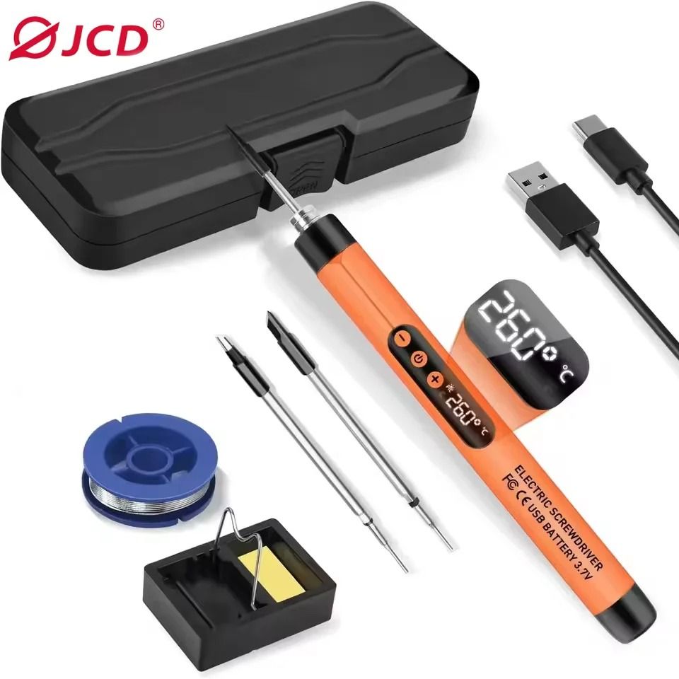 Cordless USB Digital Soldering Iron Adjustable Temperature 300 to 450 Degrees