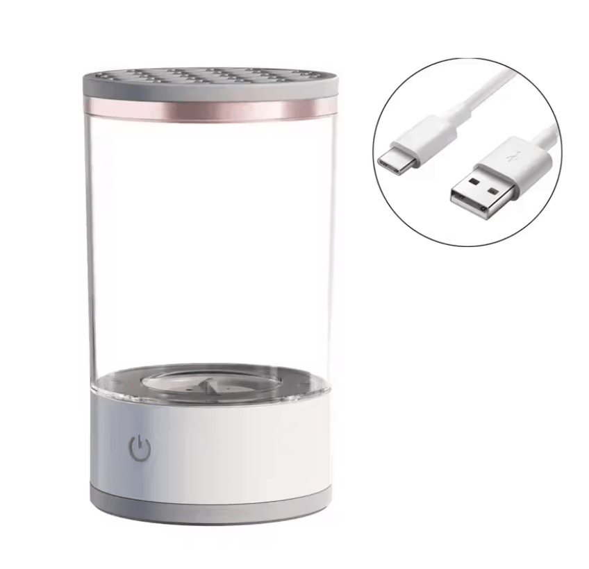 GlowSpin Electric Makeup Brush Cleaner Automatic Rechargeable Cleaning Tool
