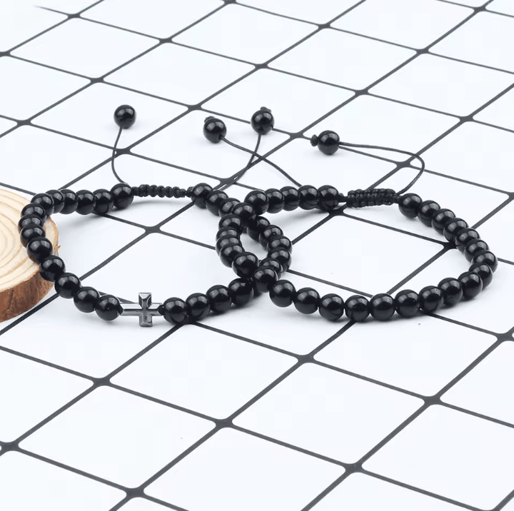 UnityBond Tiger Eye & Hematite Couples Distance Bracelets – Handmade Bead Set for Connection & Protection