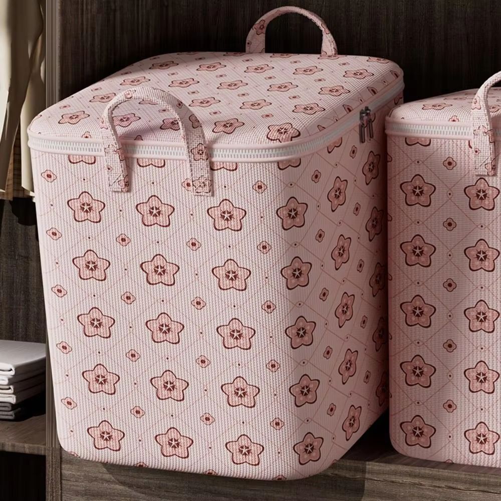 Foldable Large Capacity Cherry Blossom Clothes Storage Bags Set