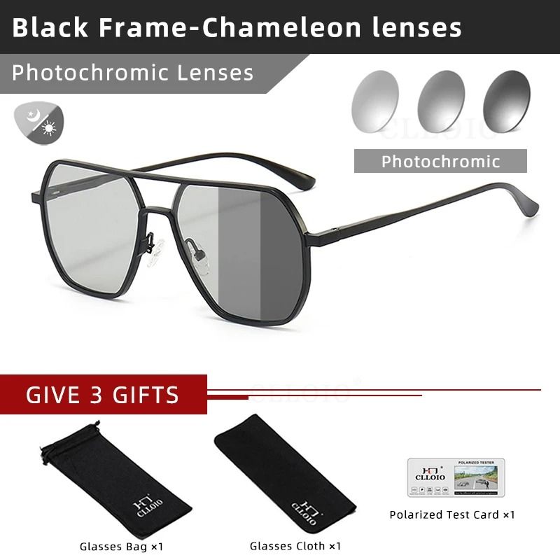CLLOIO Photochromic Polarized Driving Glasses UV400