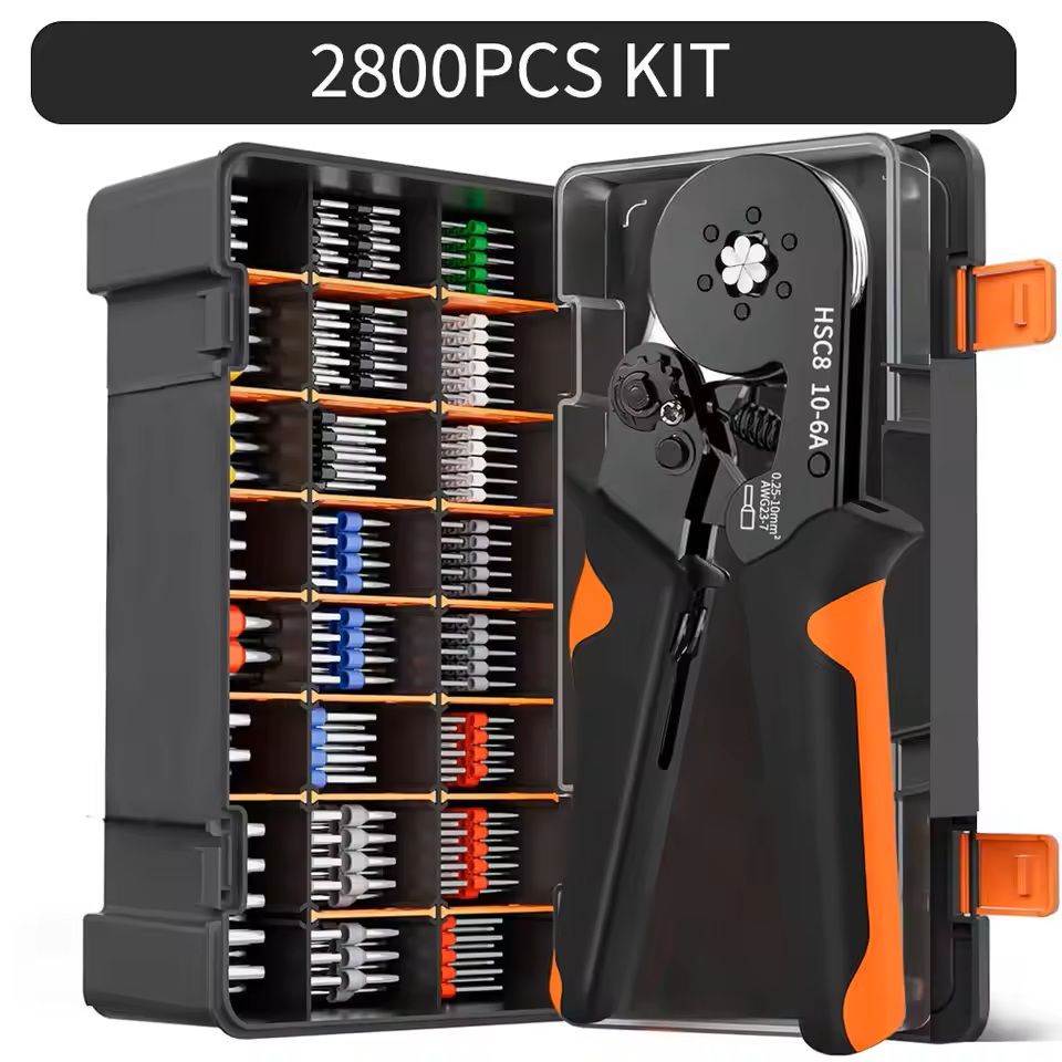 Self-Adjusting Hexagonal Ferrule Crimping Tool Kit