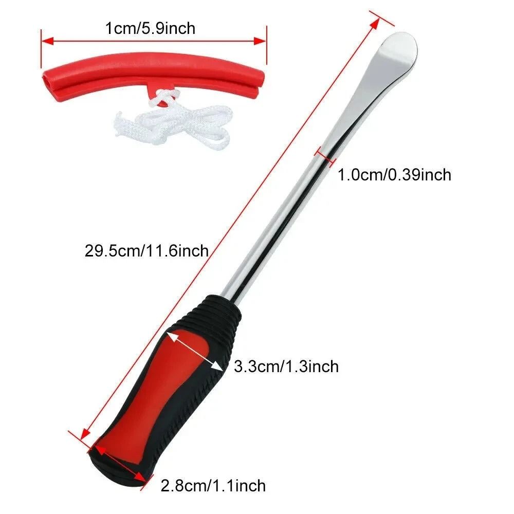 Motorcycle and Bicycle Tire Changing Lever Kit with Rim Protectors