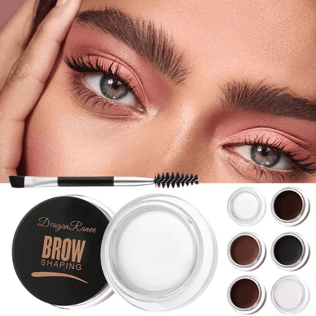 Dragon Ranee 6 Color Eyebrow Styling Cream – Waterproof Brow Gel Soap Wax for Natural, Defined Brows