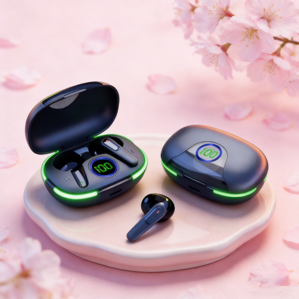 Wireless Bluetooth Earbuds with Mic Touch Control Sports Earphones