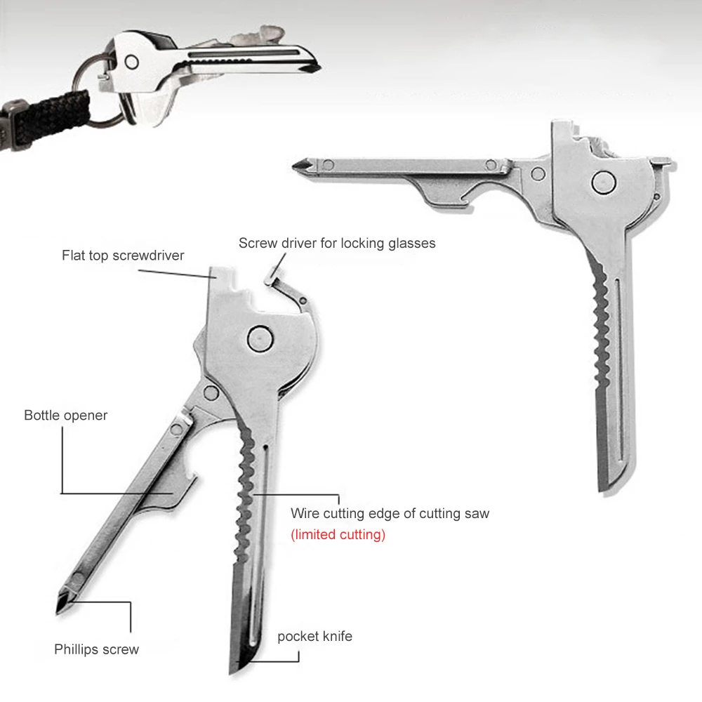 6-In-1 Multifunctional Keychain Multi-Tool
