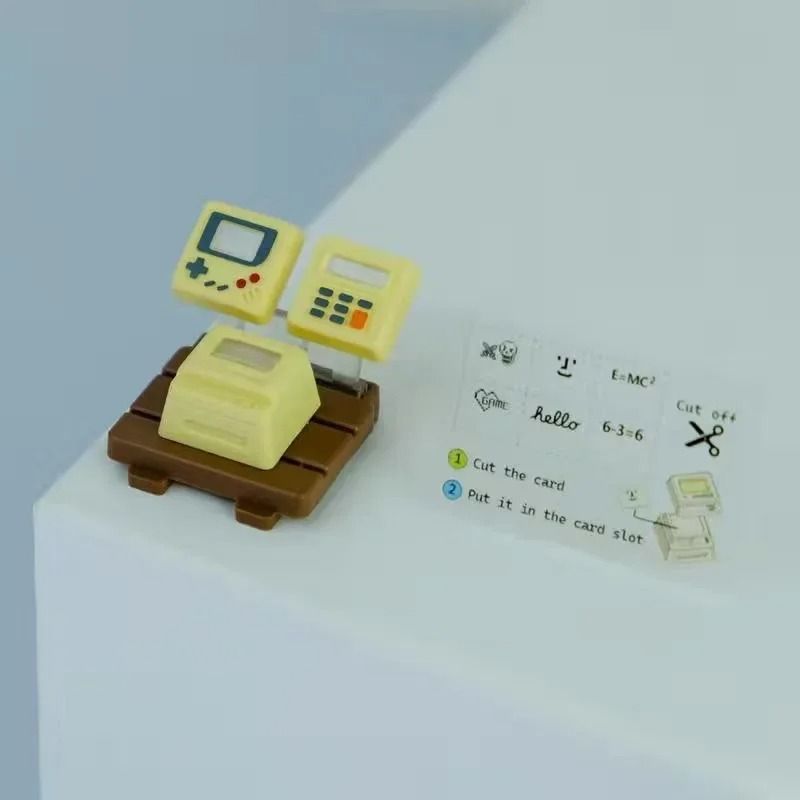 K-04 Retro Transparent Keycaps 3-in-1 Game Console Style Custom Mechanical Keyboard Set