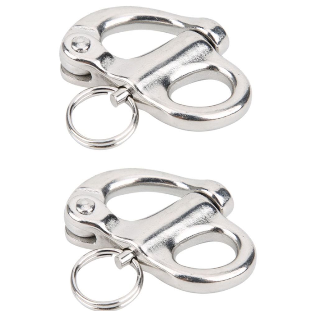Marine Shackle Silver Snap Hook Stainless Steel Fixed for Boats