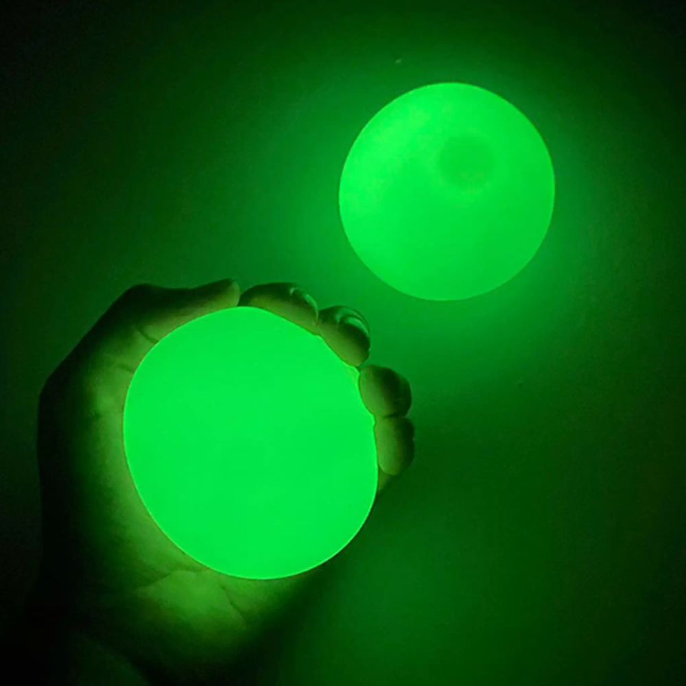 Glow in the Dark Sticky Ceiling Balls – 4-Pack Interactive Kids Game & Unique Gift