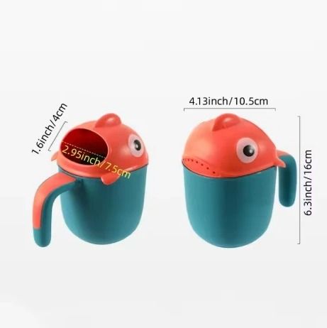 Pediatric Splash-Proof Cartoon Shampoo & Bath Rinse Cup