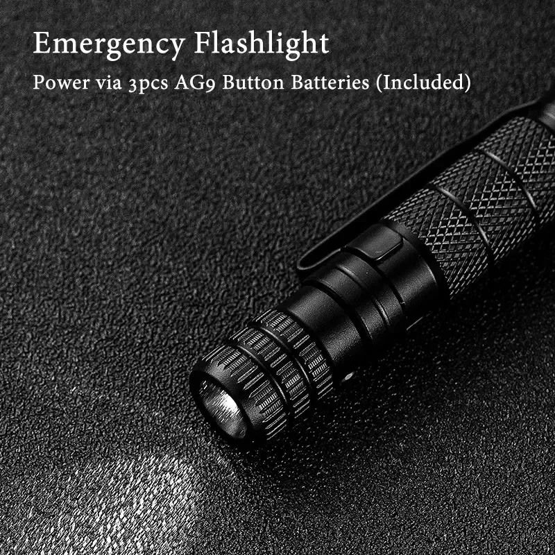 10 In 1 Tactical Multi Function Survival Pen With Flashlight Screwdriver And Bottle Opener