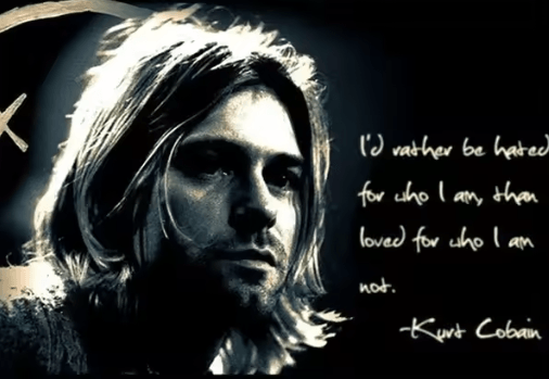 Kurt Cobain Black & White Poster Retro Rock Music Wall Art Canvas Print