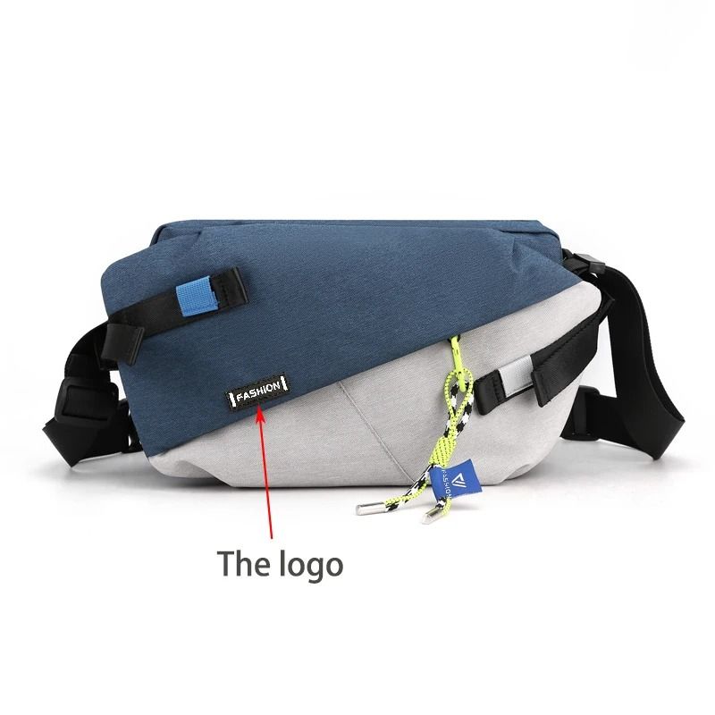 Nylon Waist Pack Unisex Chest Pack Casual Outdoor Crossbody Belt Bag for Travel