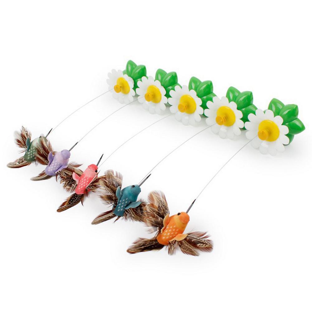 Electric Rotating Butterfly Bird Cat Toy: Fun Pet Seat Scratch & Intelligence Training
