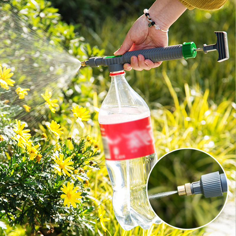 Adjustable Drink Bottle Spray Head Nozzle, High Pressure Air Pump Manual Sprayer, Agriculture Tools