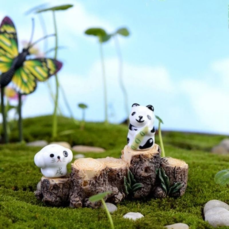 Miniature Tree Stump Bridge – Realistic Resin Fairy Garden Bridge for DIY Dollhouses, Terrariums & Succulent Micro-Lands