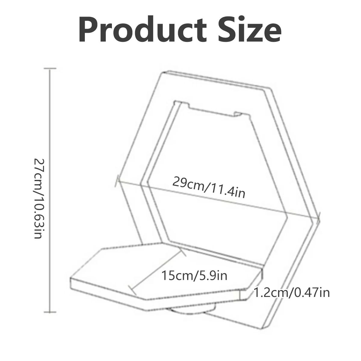 Hexagon Wall Shelf Display Set