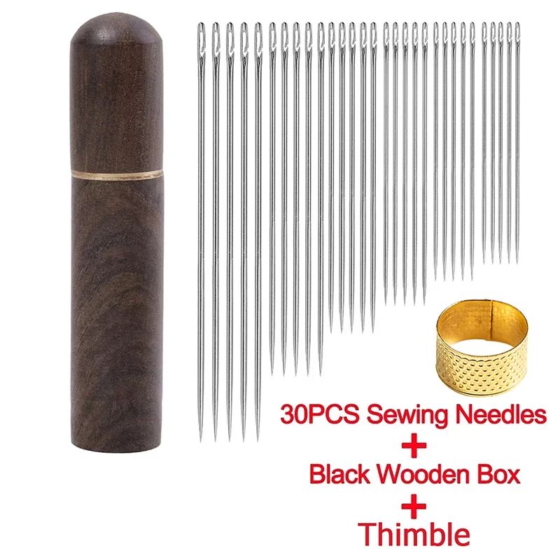 EasyThread Self-Threading Sewing Needles – Blind Stitch Needles Set (30 PCS)